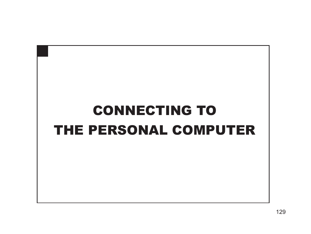 Connecting to the personal computer | Argus Camera DC3650 User Manual | Page 125 / 148