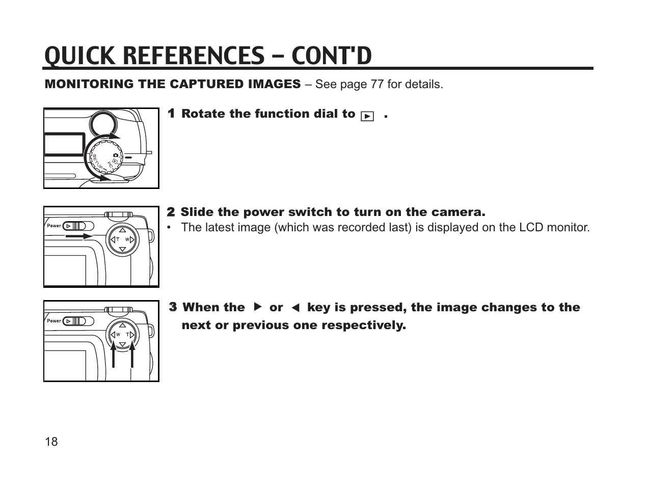 Quick references - cont'd | Argus Camera DC3650 User Manual | Page 18 / 148