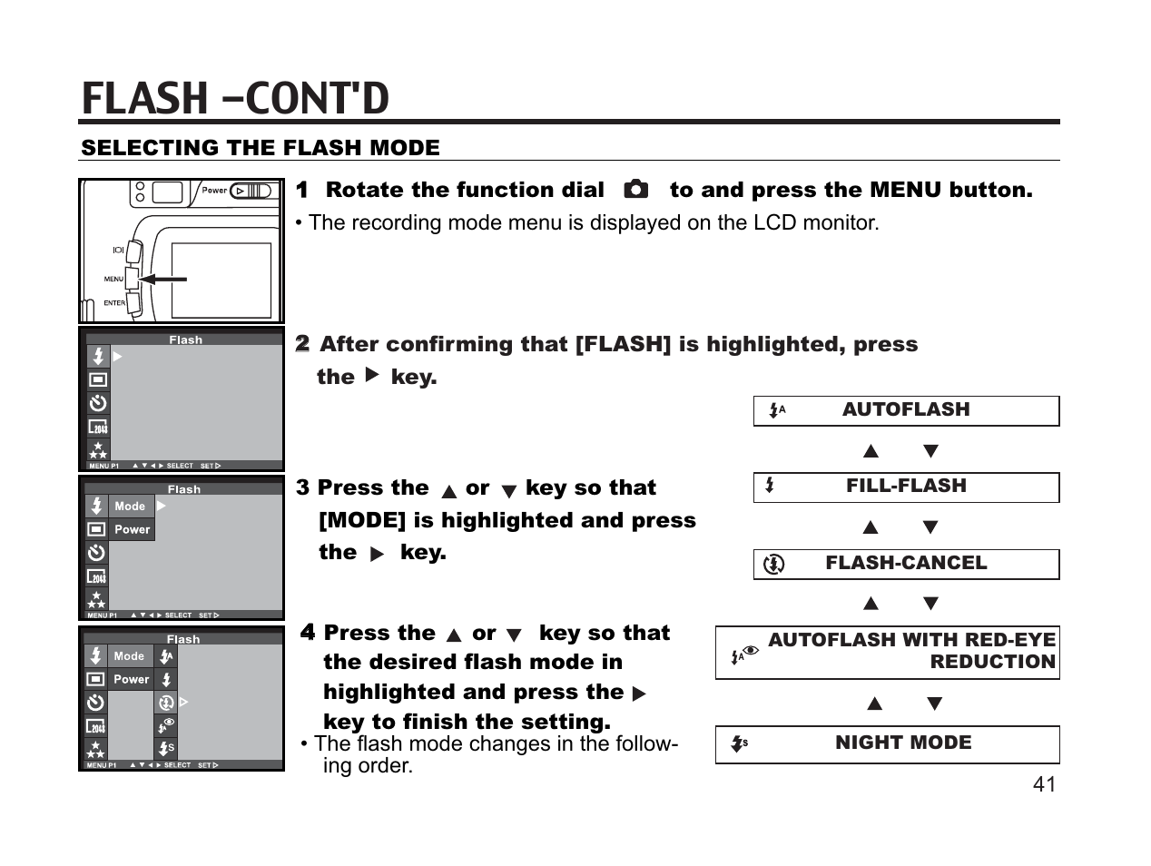 Flash -cont'd | Argus Camera DC3650 User Manual | Page 41 / 148