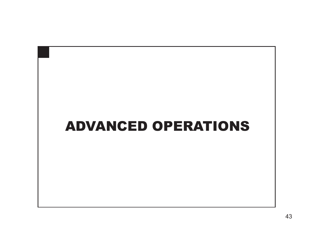 Advanced operations | Argus Camera DC3650 User Manual | Page 43 / 148