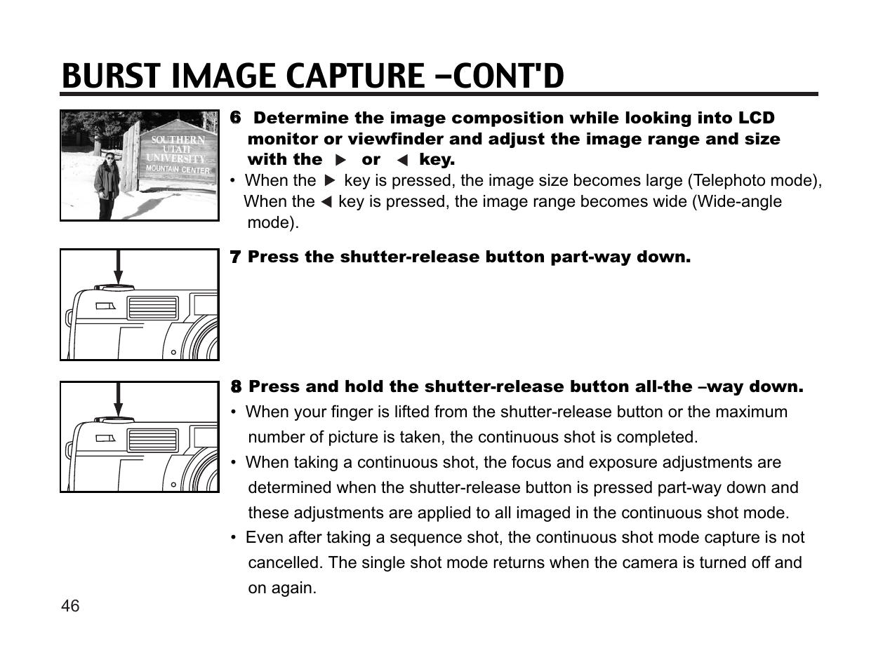 Burst image capture -cont'd | Argus Camera DC3650 User Manual | Page 46 / 148