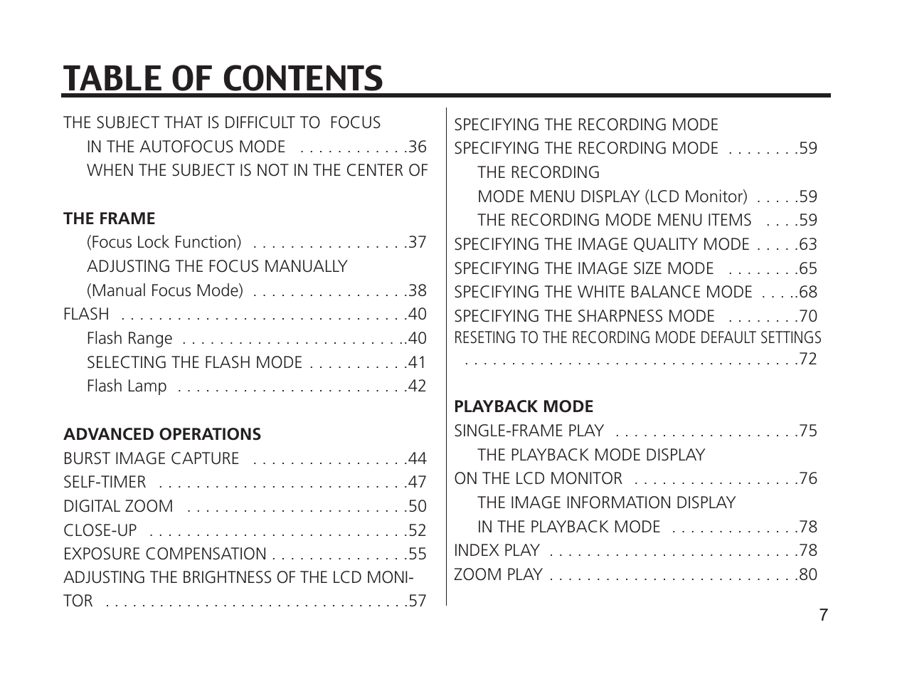 Argus Camera DC3650 User Manual | Page 7 / 148