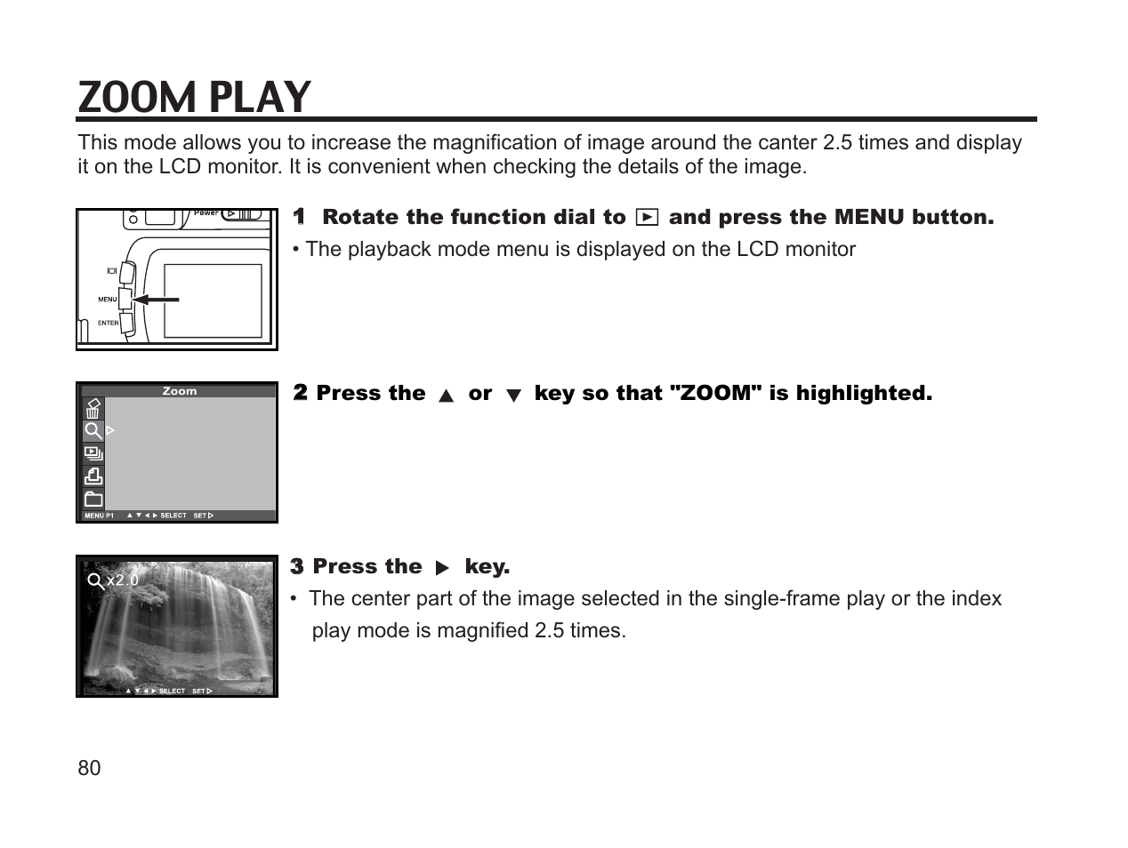 Zoom play | Argus Camera DC3650 User Manual | Page 76 / 148