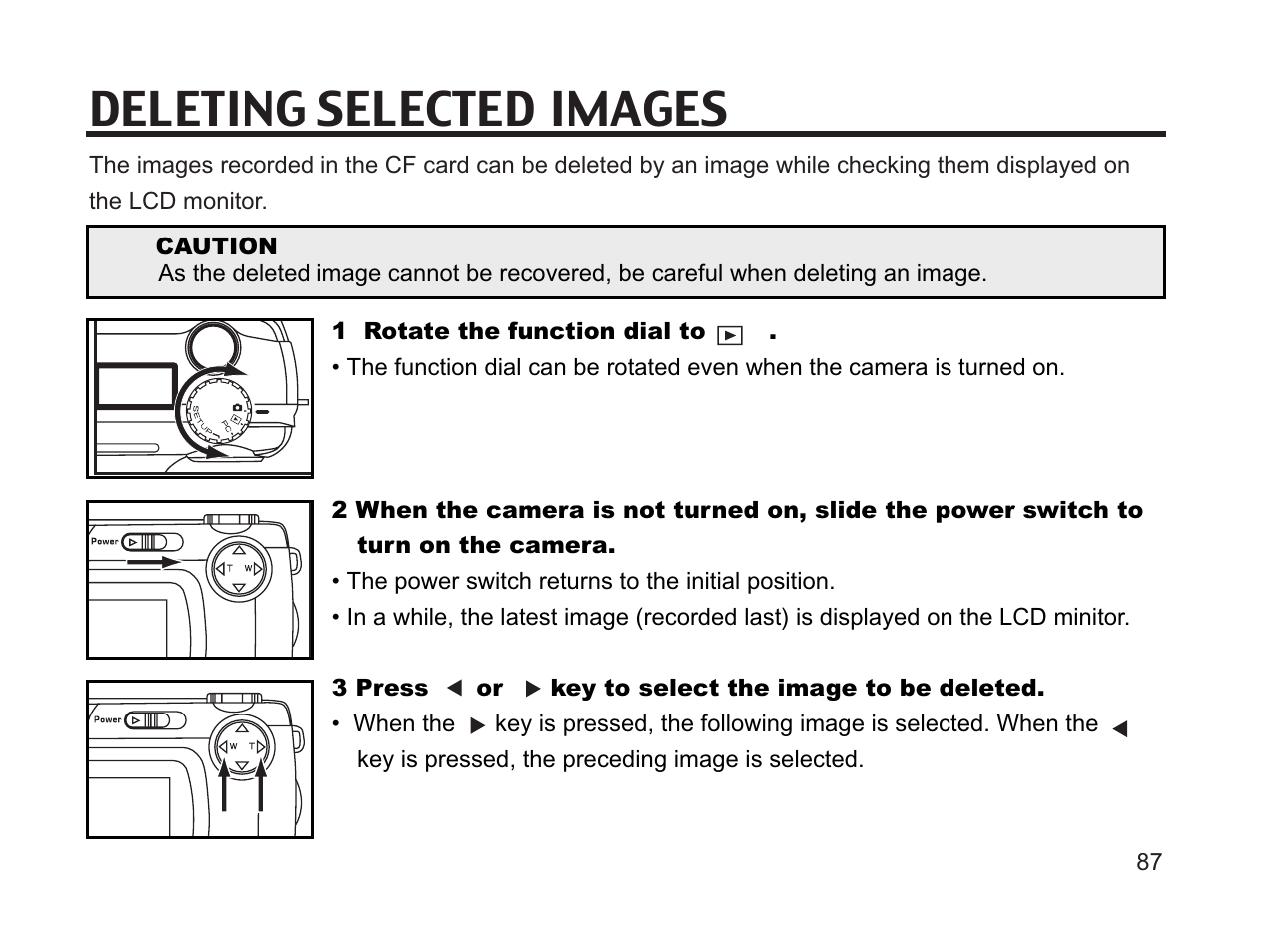 Deleting selected images | Argus Camera DC3650 User Manual | Page 83 / 148