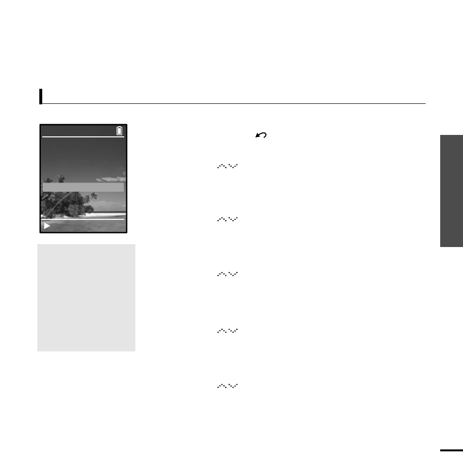 Shuffle play by type, Shuffle pla y (random repeat) | Samsung YP-Z5AP-XAA User Manual | Page 29 / 60