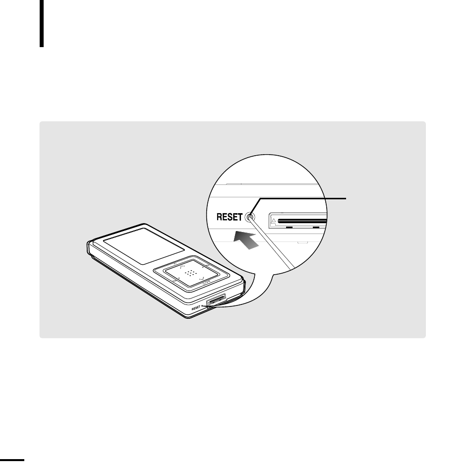 System reset | Samsung YP-Z5AP-XAA User Manual | Page 44 / 60