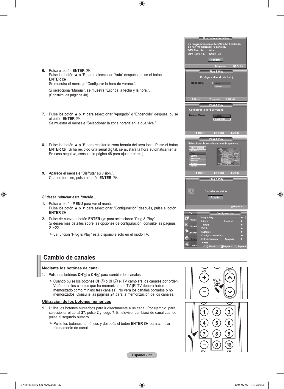 Cambio de canales | Samsung LN40A450C1DXZA User Manual | Page 102 / 157