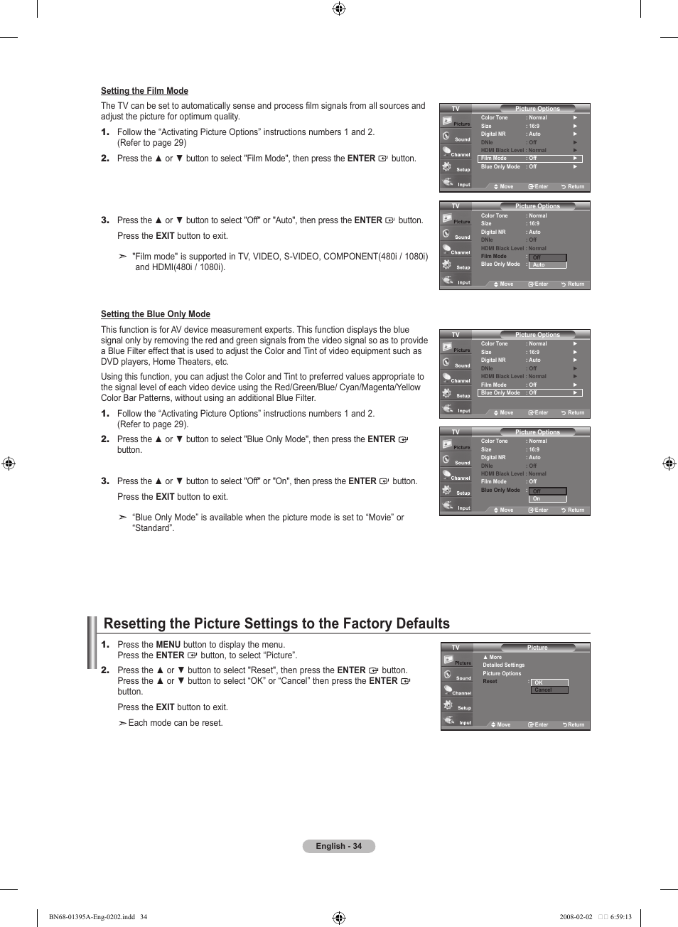 Samsung LN40A450C1DXZA User Manual | Page 36 / 157