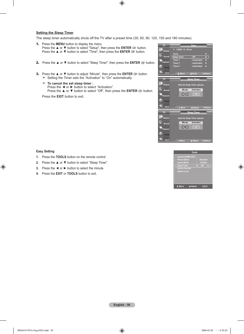 Samsung LN40A450C1DXZA User Manual | Page 52 / 157