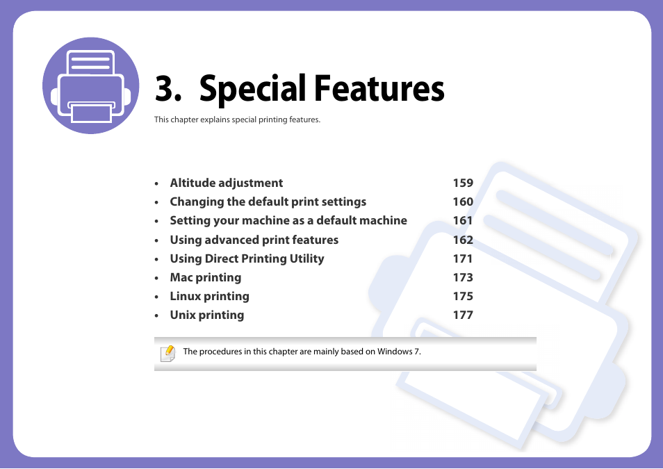 Special features | Samsung SL-M2625D-XAA User Manual | Page 158 / 236