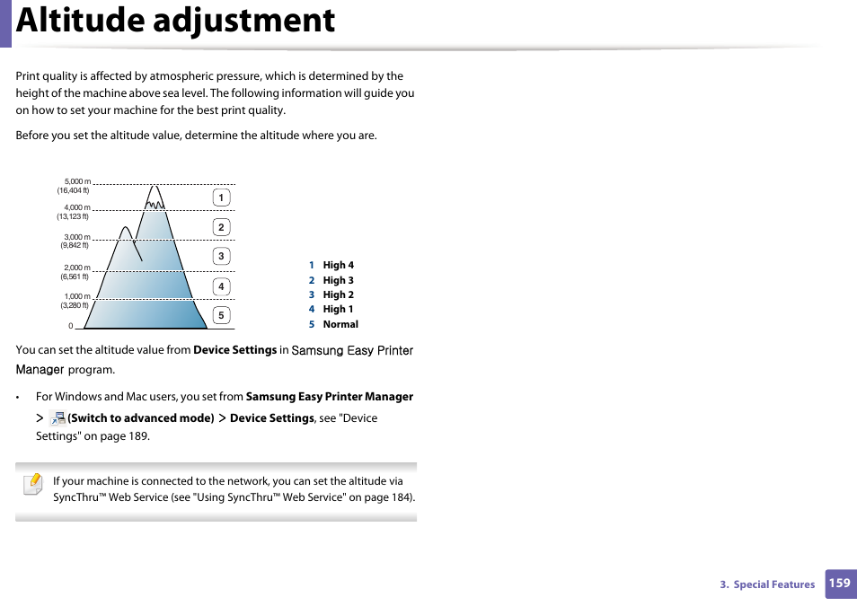 Altitude adjustment | Samsung SL-M2625D-XAA User Manual | Page 159 / 236