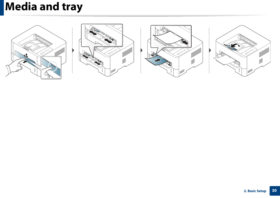 Media and tray | Samsung SL-M2625D-XAA User Manual | Page 30 / 236