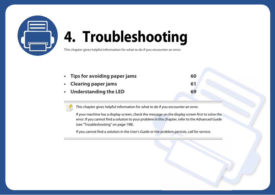 Troubleshooting | Samsung SL-M2625D-XAA User Manual | Page 59 / 236