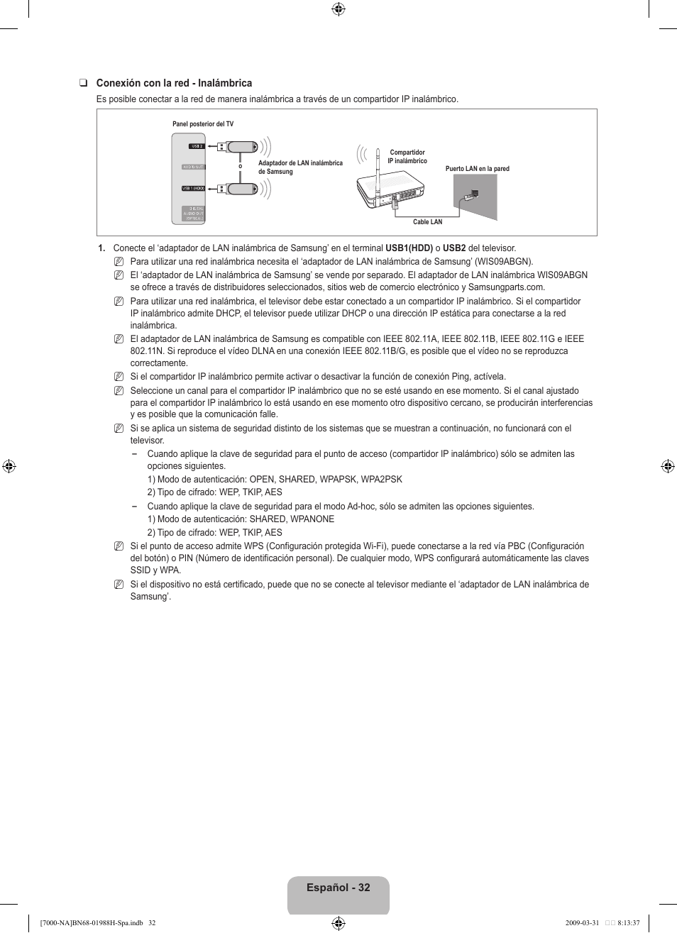 Samsung UN46B7100WFUZA User Manual | Page 140 / 292