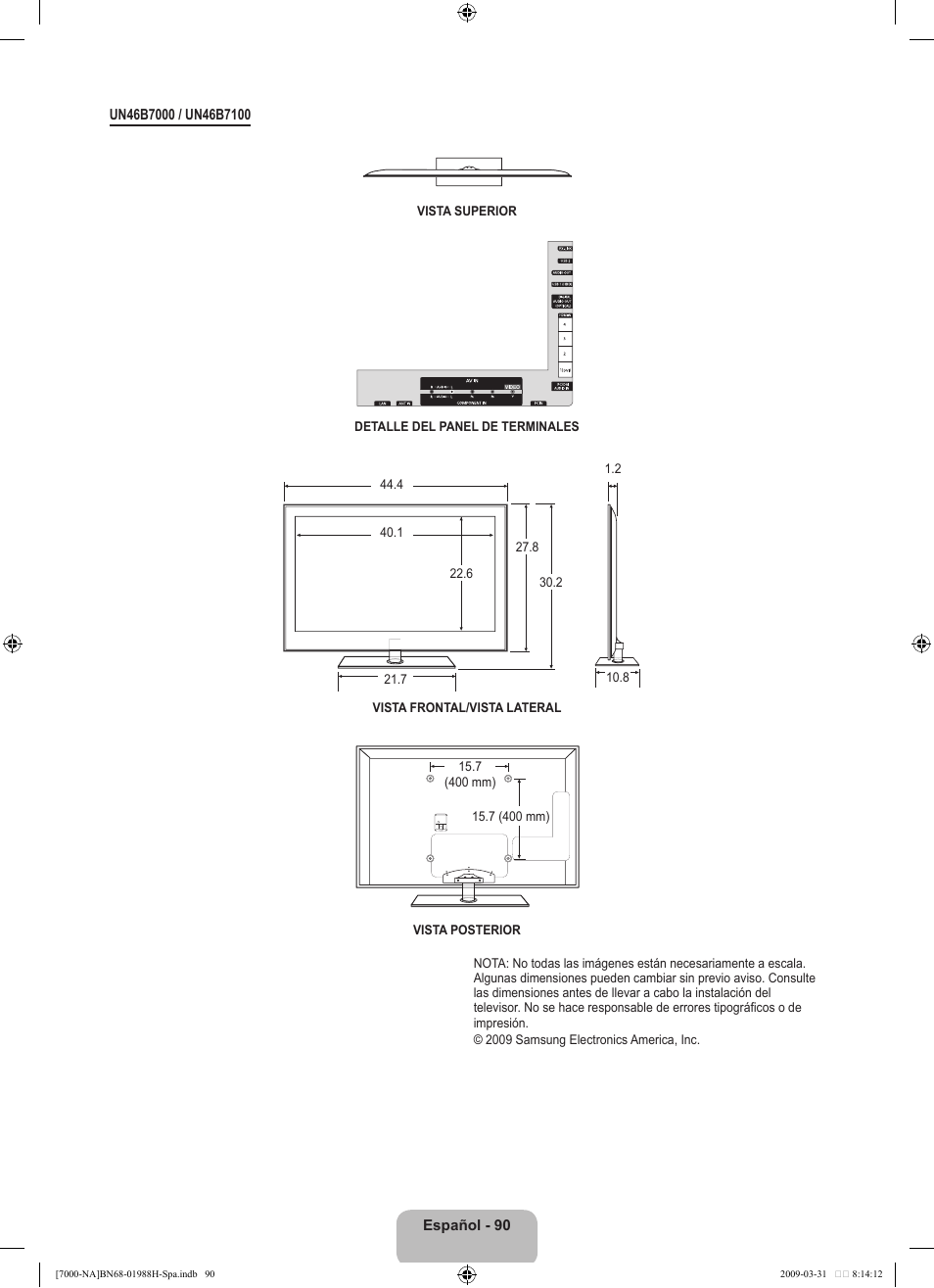 Samsung UN46B7100WFUZA User Manual | Page 198 / 292