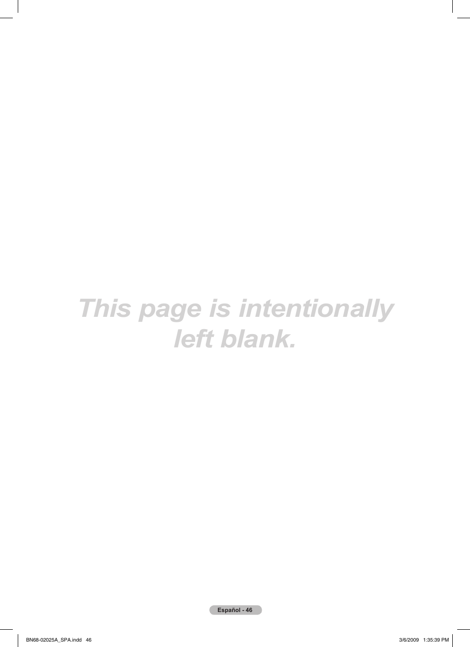 This page is intentionally left blank | Samsung PN42B430P2DXZA User Manual | Page 90 / 90