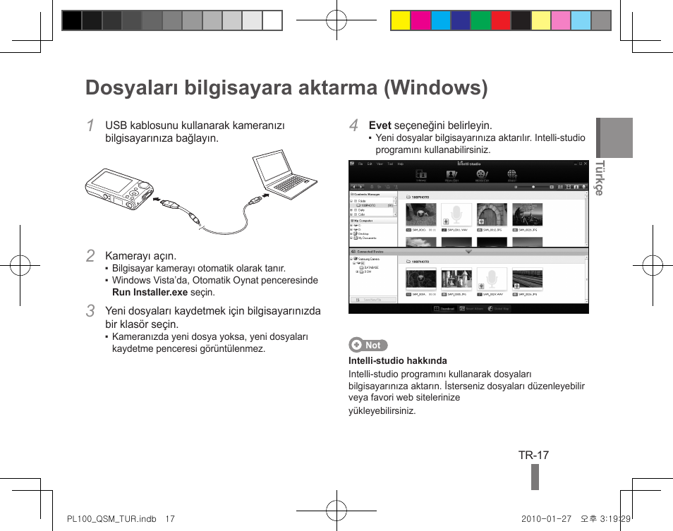 Dosyaları bilgisayara aktarma (windows) | Samsung EC-PL100ZBPBCA User Manual | Page 35 / 40