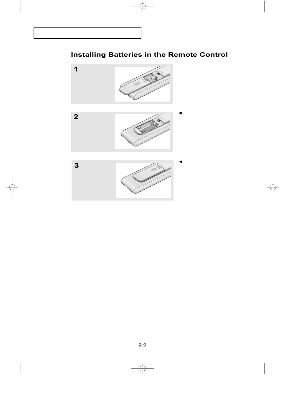 Installing batteries in the remote control | Samsung LTN1565X-XAC User Manual | Page 19 / 60