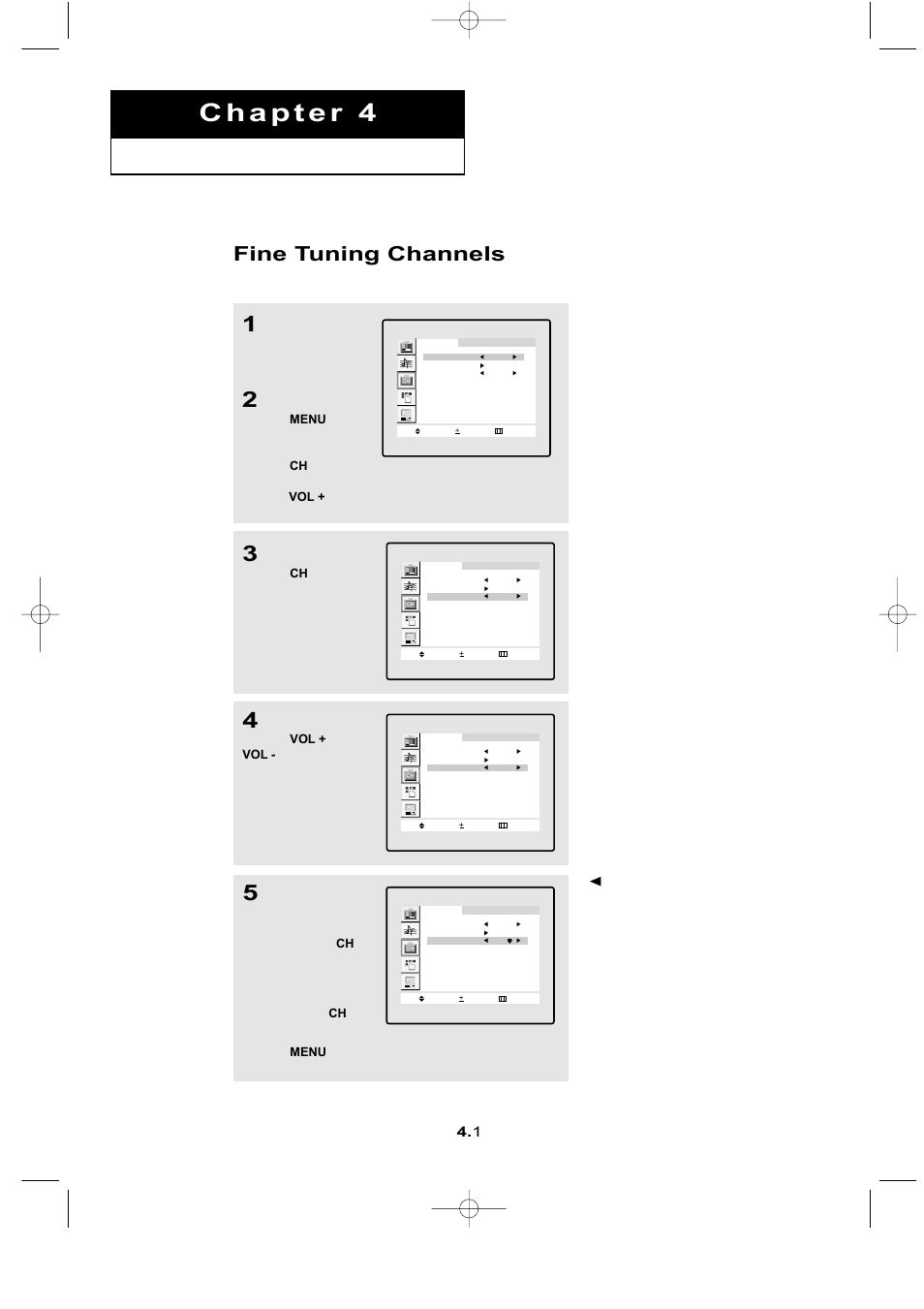 Fine tuning channels | Samsung LTN1565X-XAC User Manual | Page 31 / 60