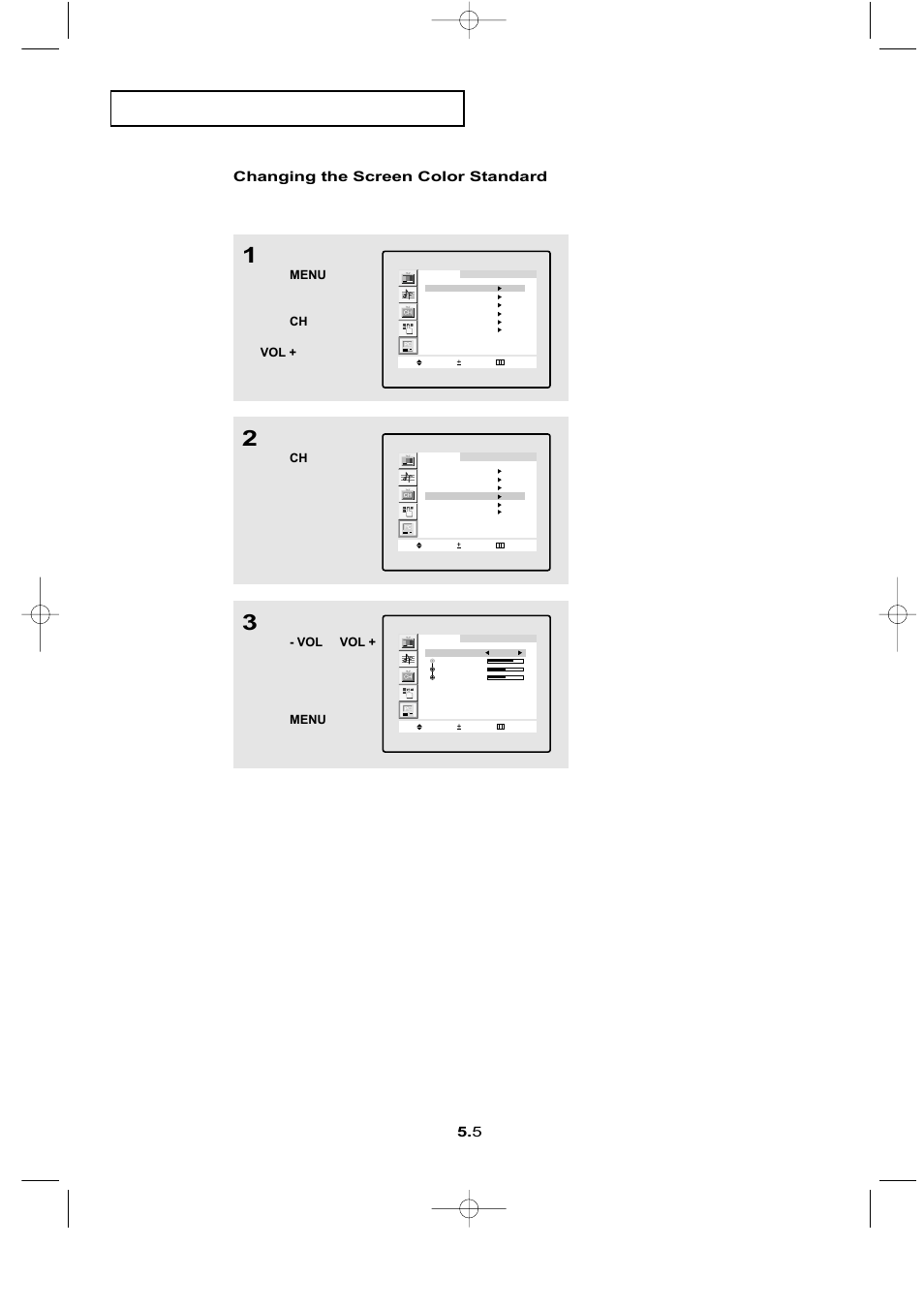 P c d, Press the ch ▼ button to select “color adjust | Samsung LTN1565X-XAC User Manual | Page 49 / 60