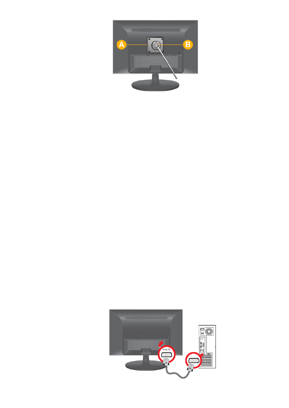 5. connecting with a pc | Samsung LS20LRZKUV-ZA User Manual | Page 5 / 8