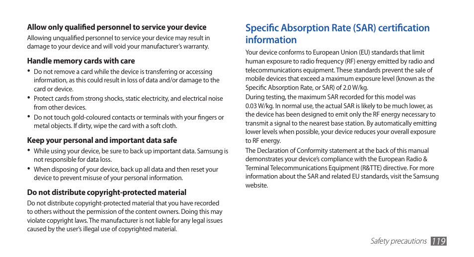 Samsung YP-G70CW-WON User Manual | Page 119 / 127