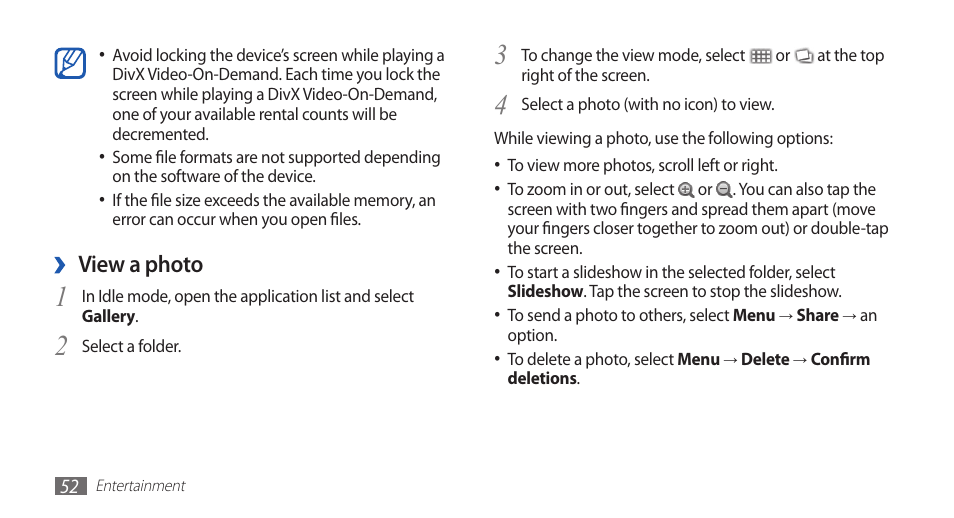 View a photo | Samsung YP-G70CW-WON User Manual | Page 52 / 127