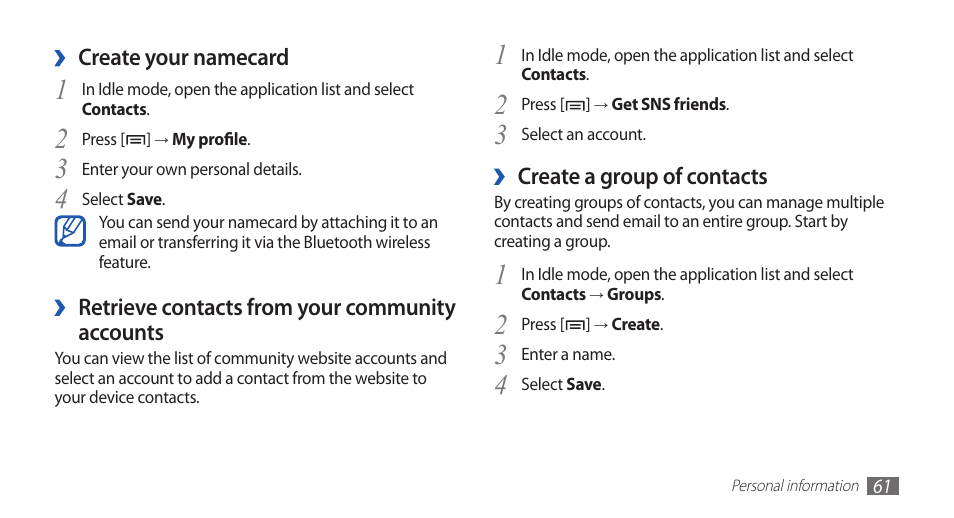 Samsung YP-G70CW-WON User Manual | Page 61 / 127