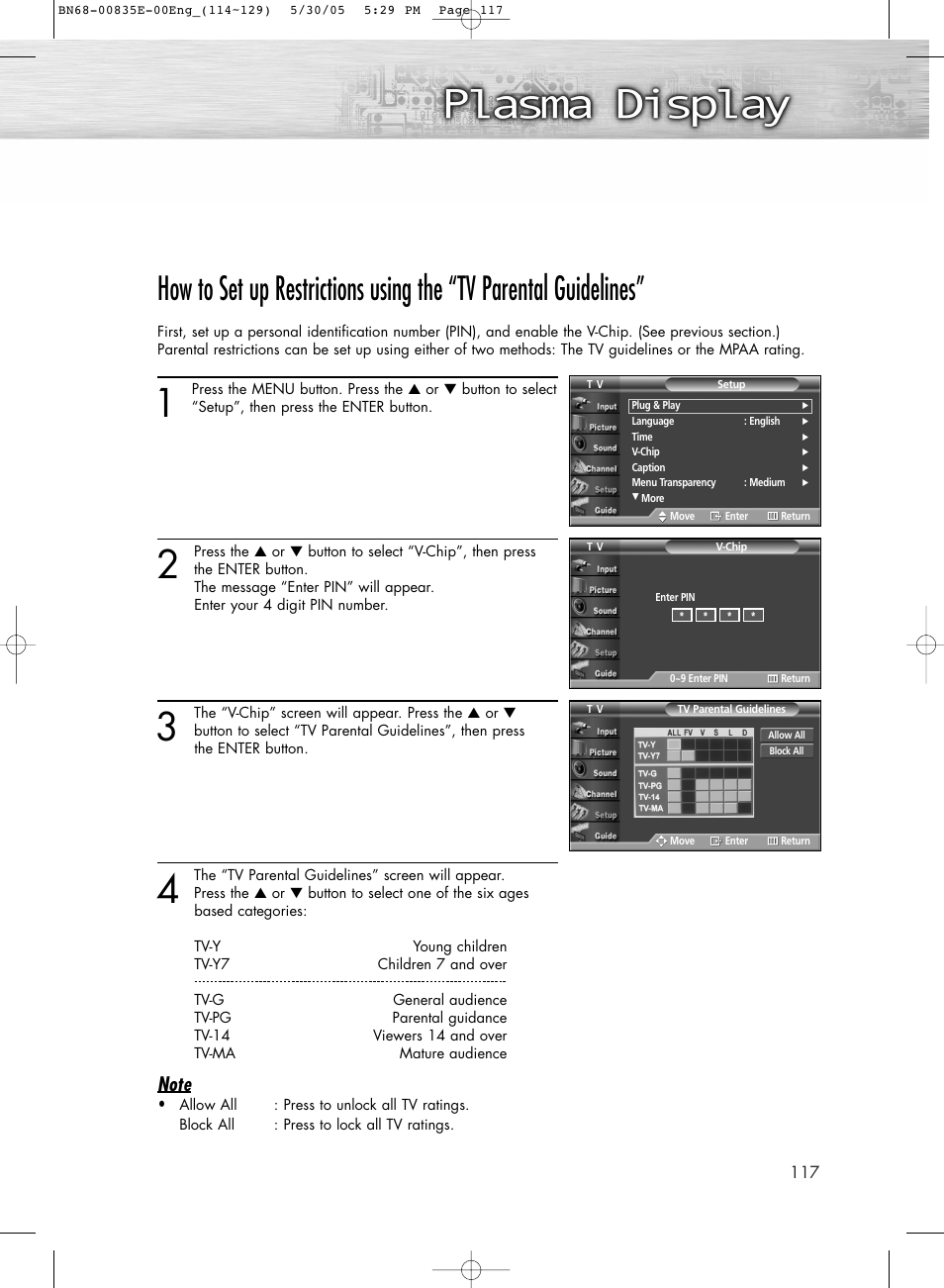 Samsung HPR4262X-XAA User Manual | Page 117 / 144