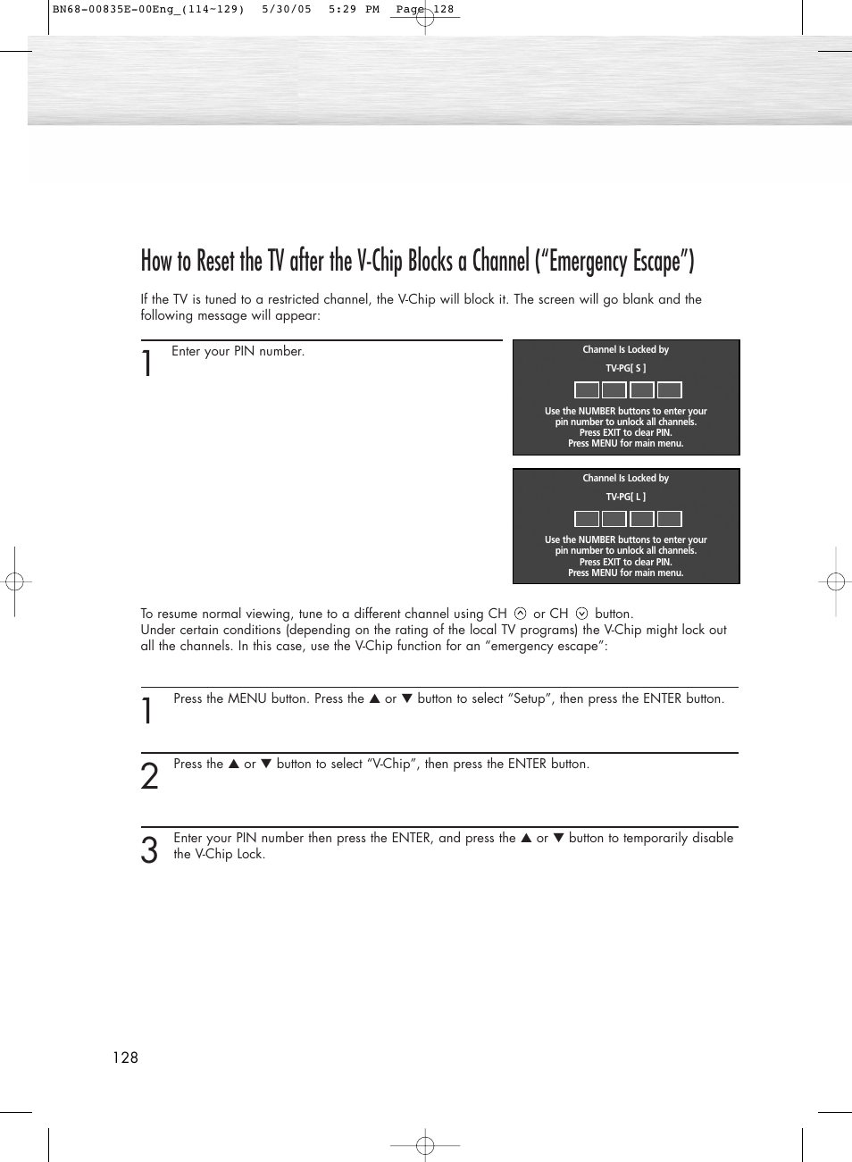 Samsung HPR4262X-XAA User Manual | Page 128 / 144