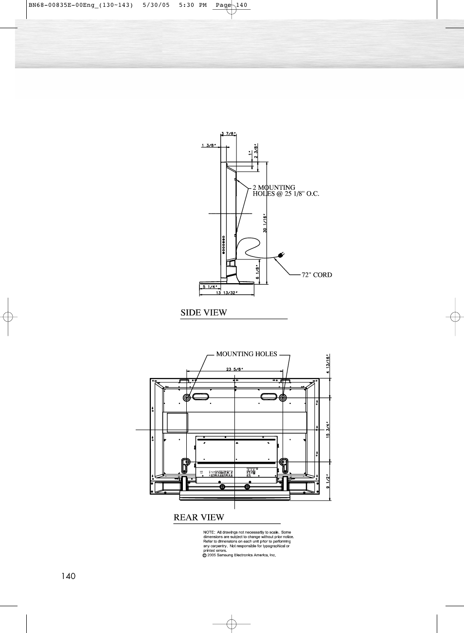 Samsung HPR4262X-XAA User Manual | Page 140 / 144
