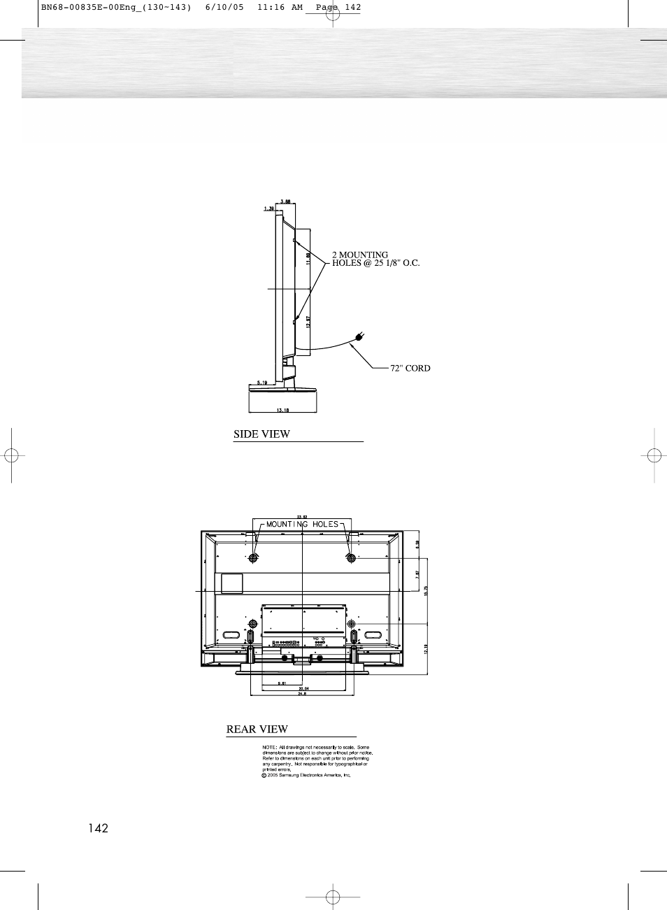 Samsung HPR4262X-XAA User Manual | Page 142 / 144