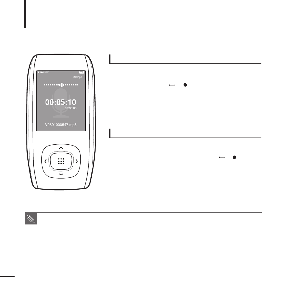 Voice/fm radio recording | Samsung YP-T9JQB-IBM User Manual | Page 54 / 74