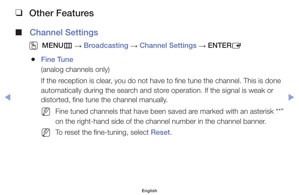 Other features | Samsung PN51F5300AFXZA User Manual | Page 30 / 157