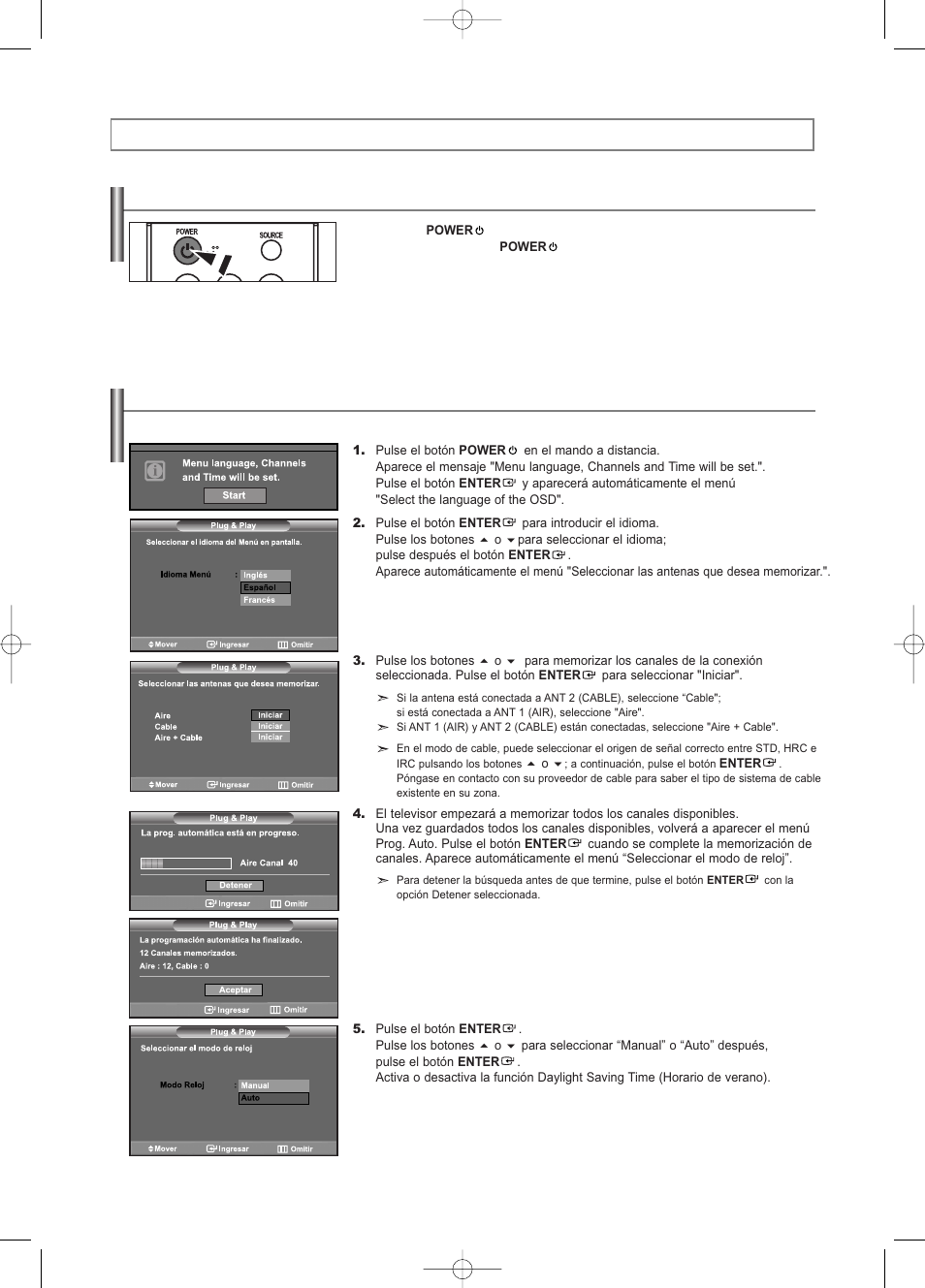 Funcionamiento | Samsung LNS3252DX-XAA User Manual | Page 138 / 186
