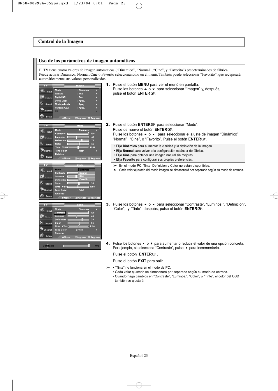 Samsung LNS3252DX-XAA User Manual | Page 148 / 186