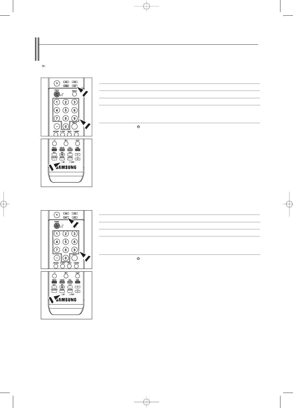Setting up your remote control | Samsung LNS3252DX-XAA User Manual | Page 19 / 186