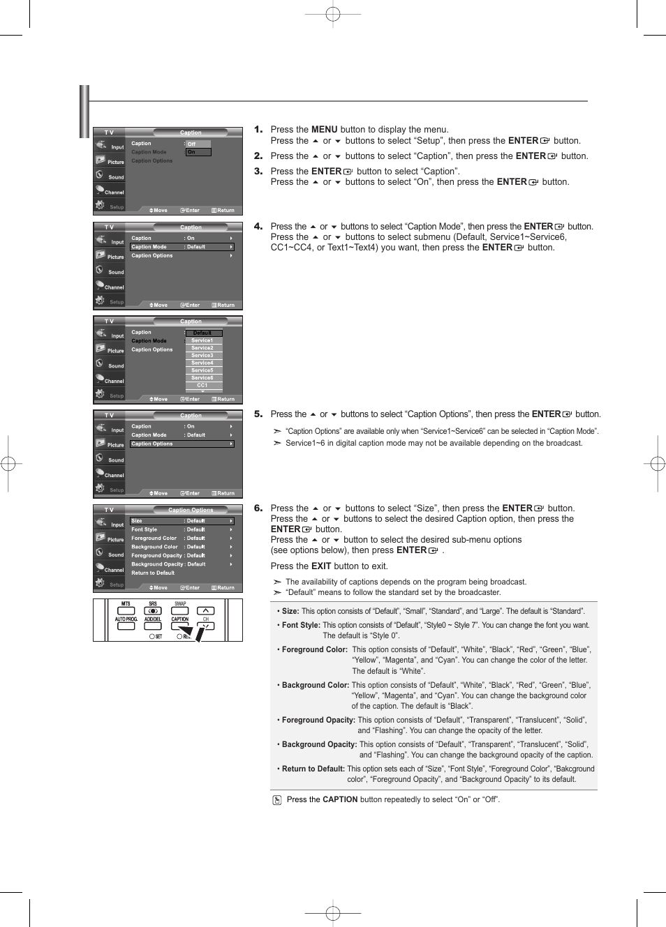 Samsung LNS3252DX-XAA User Manual | Page 48 / 186