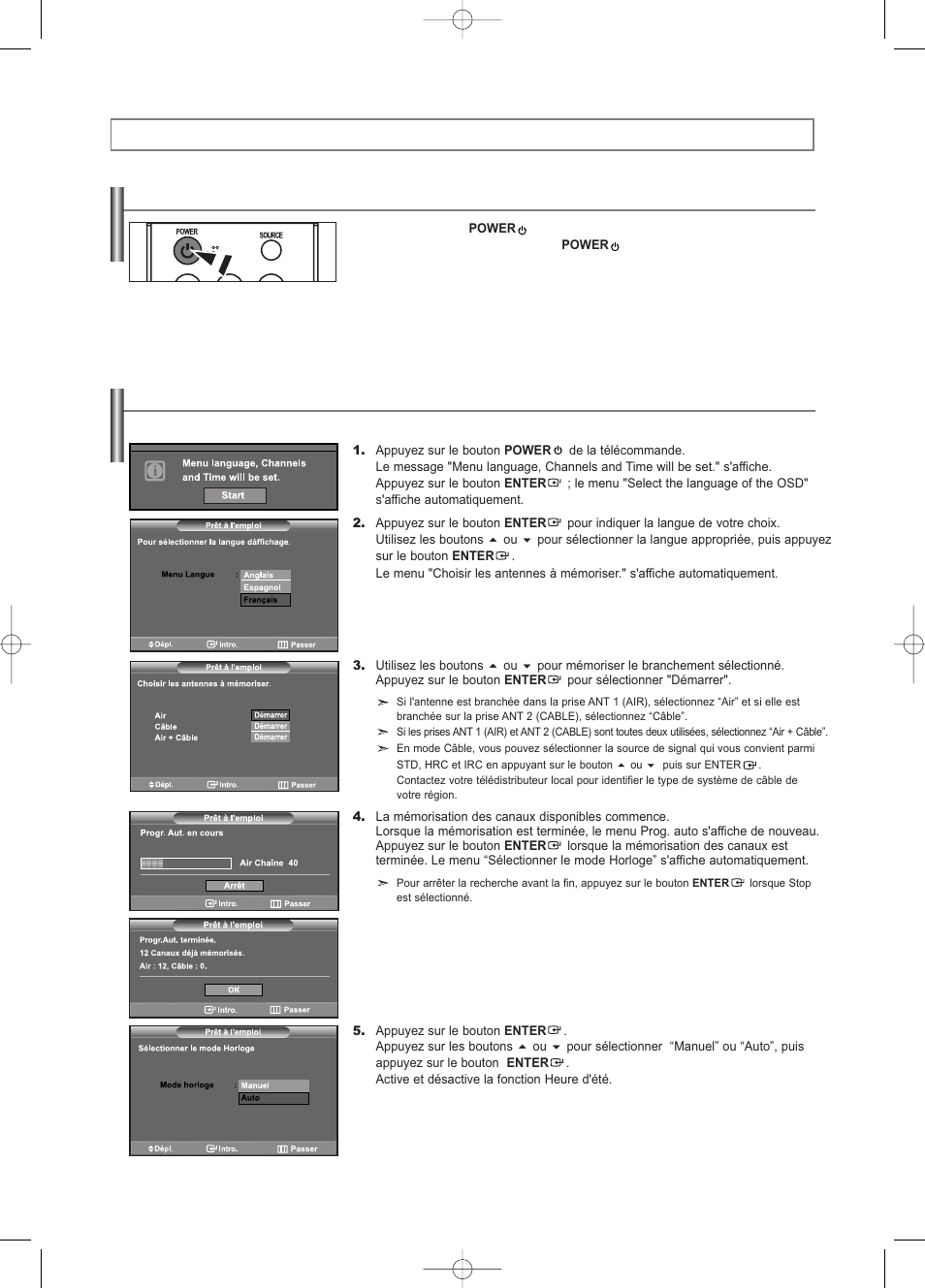 Fonctionnement | Samsung LNS3252DX-XAA User Manual | Page 77 / 186