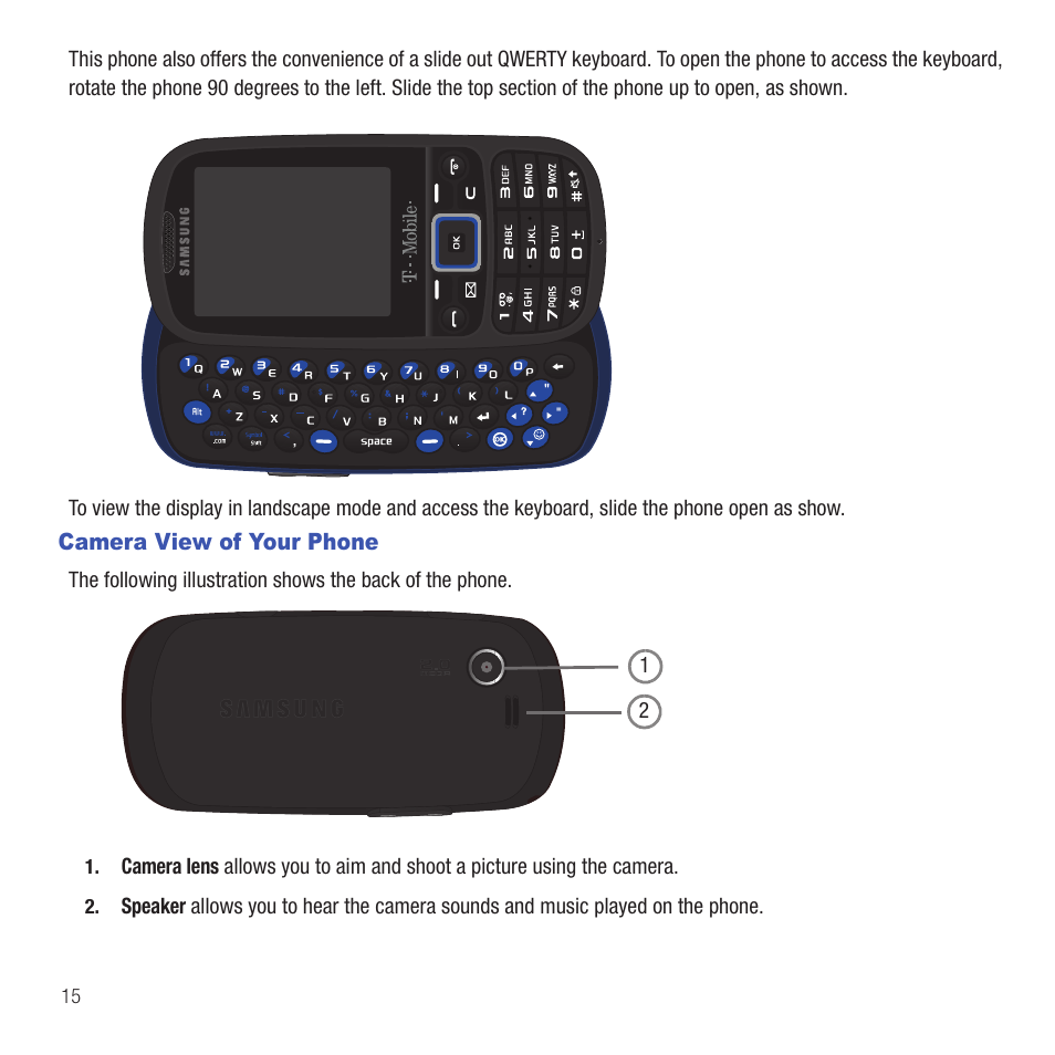 Camera view of your phone | Samsung SGH-T479RNATMB User Manual | Page 18 / 167