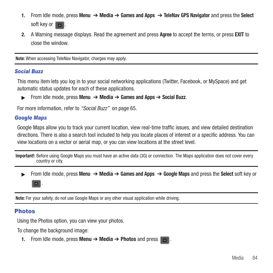 Photos | Samsung SGH-T479RNATMB User Manual | Page 87 / 167