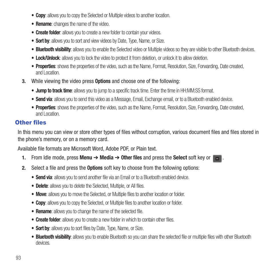 Other files | Samsung SGH-T479RNATMB User Manual | Page 96 / 167