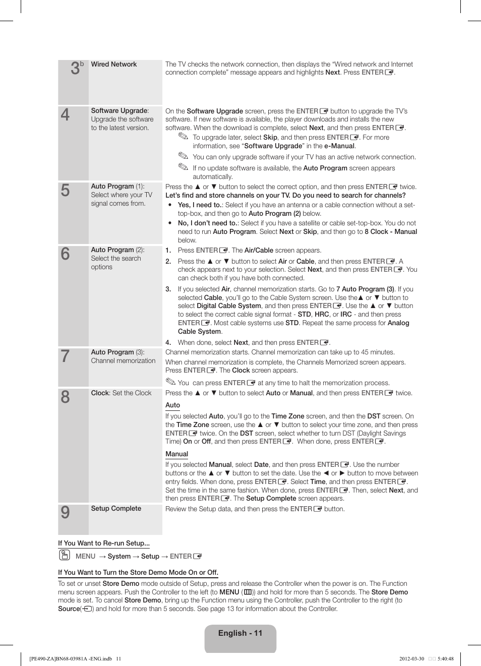 Samsung PN51E490B4FXZA User Manual | Page 11 / 23