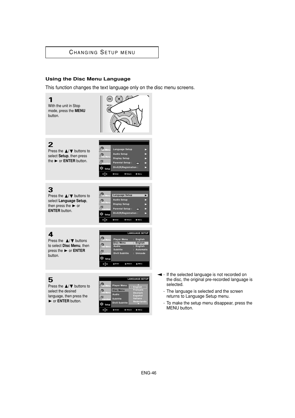 Eng-46 | Samsung DVD-HD870-XAA User Manual | Page 46 / 62