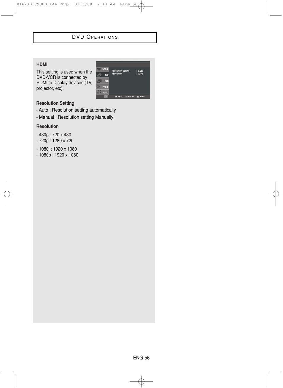 Samsung DVD-V9800-XAA User Manual | Page 56 / 88