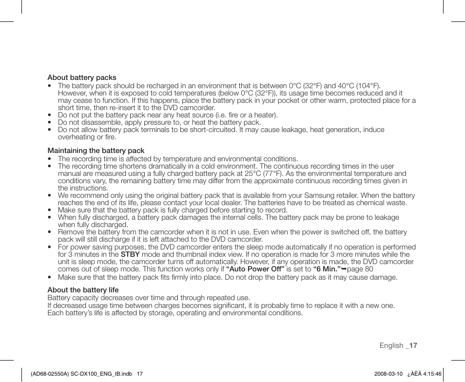 Samsung SC-DX103-XAP User Manual | Page 27 / 124