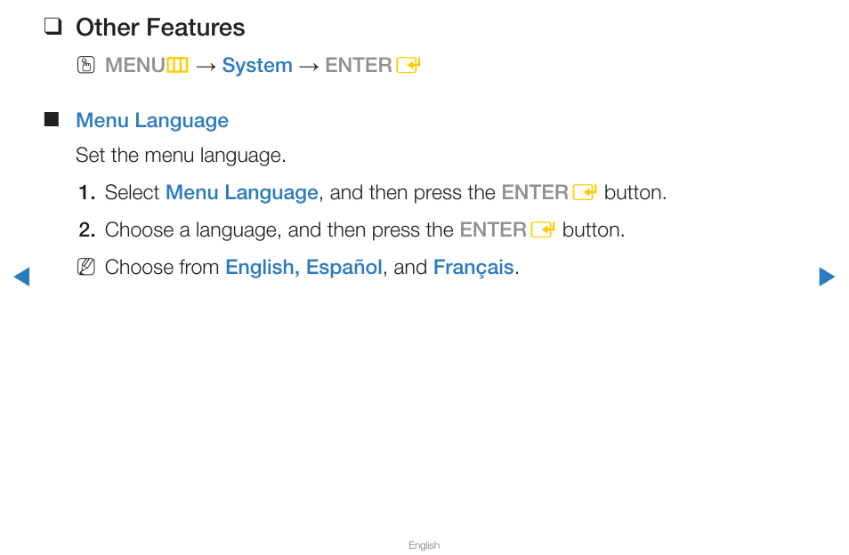 Other features | Samsung UN65D8000XFXZA User Manual | Page 138 / 324