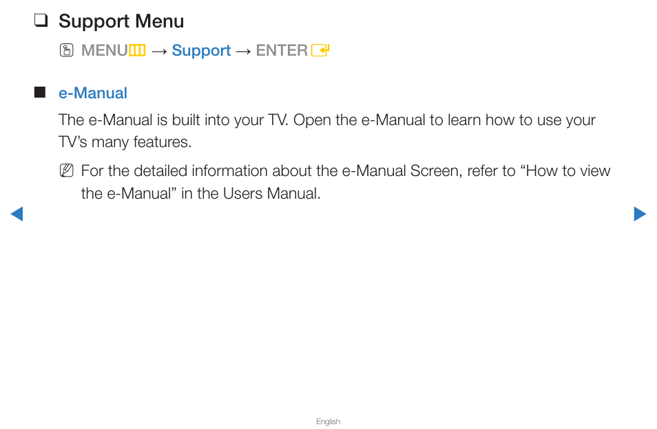 Support menu | Samsung UN65D8000XFXZA User Manual | Page 153 / 324