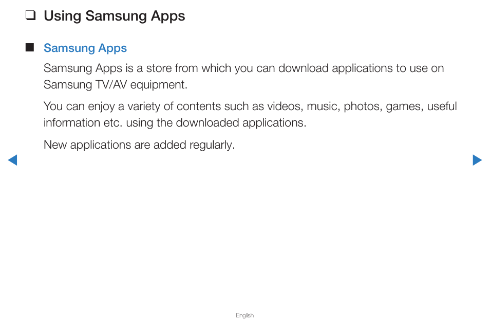 Using samsung apps | Samsung UN65D8000XFXZA User Manual | Page 248 / 324