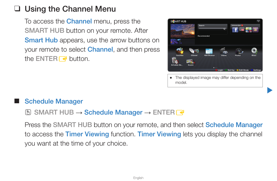 Channel menu, Using the channel menu | Samsung UN65D8000XFXZA User Manual | Page 3 / 324